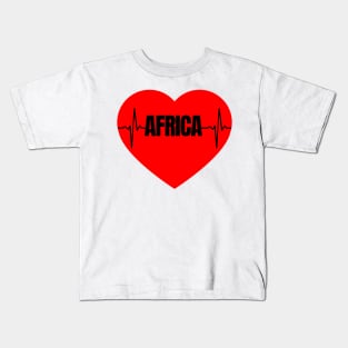 Africa Heartbeat, Heart Kids T-Shirt